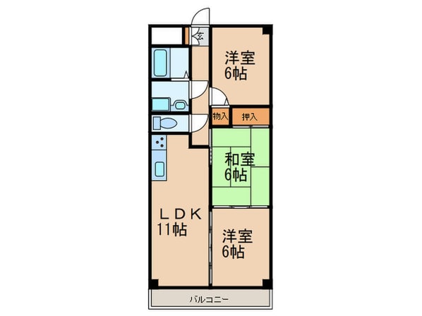 クレセント本陣の物件間取画像